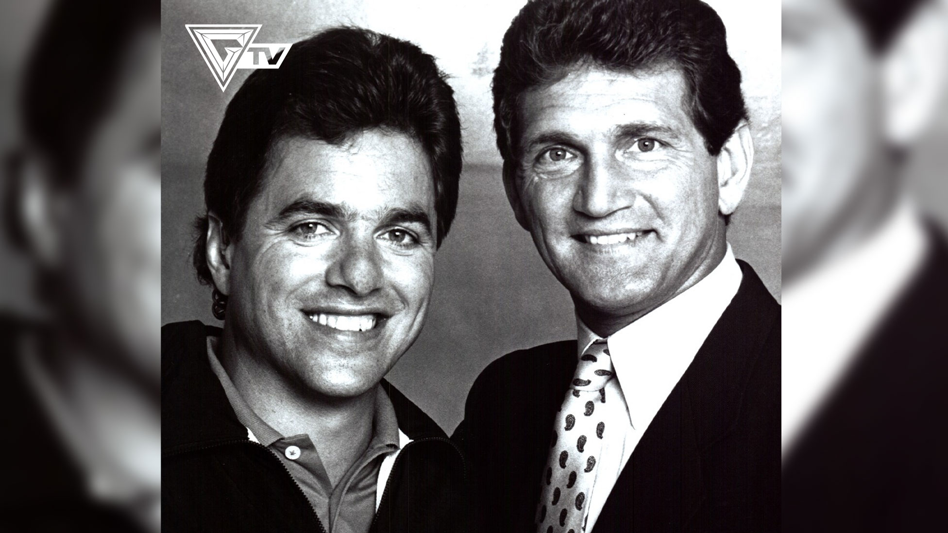Mike Adamle and Joe Theismann