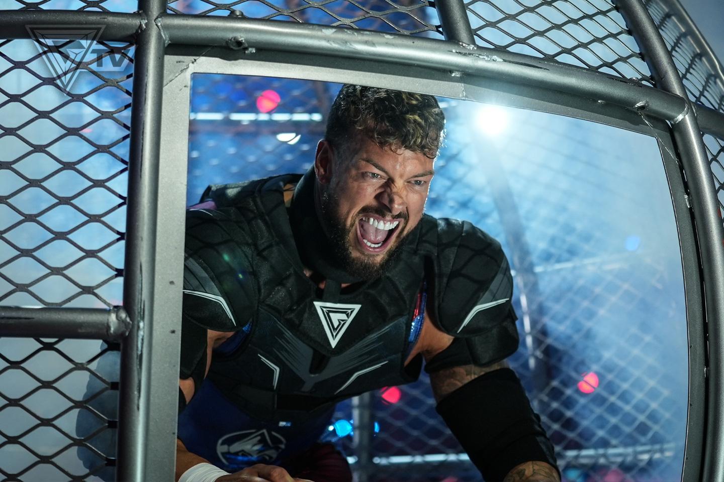 Giant ready to rock and roll inside of an Atlasphere for Gladiators: Series 2 (2025).