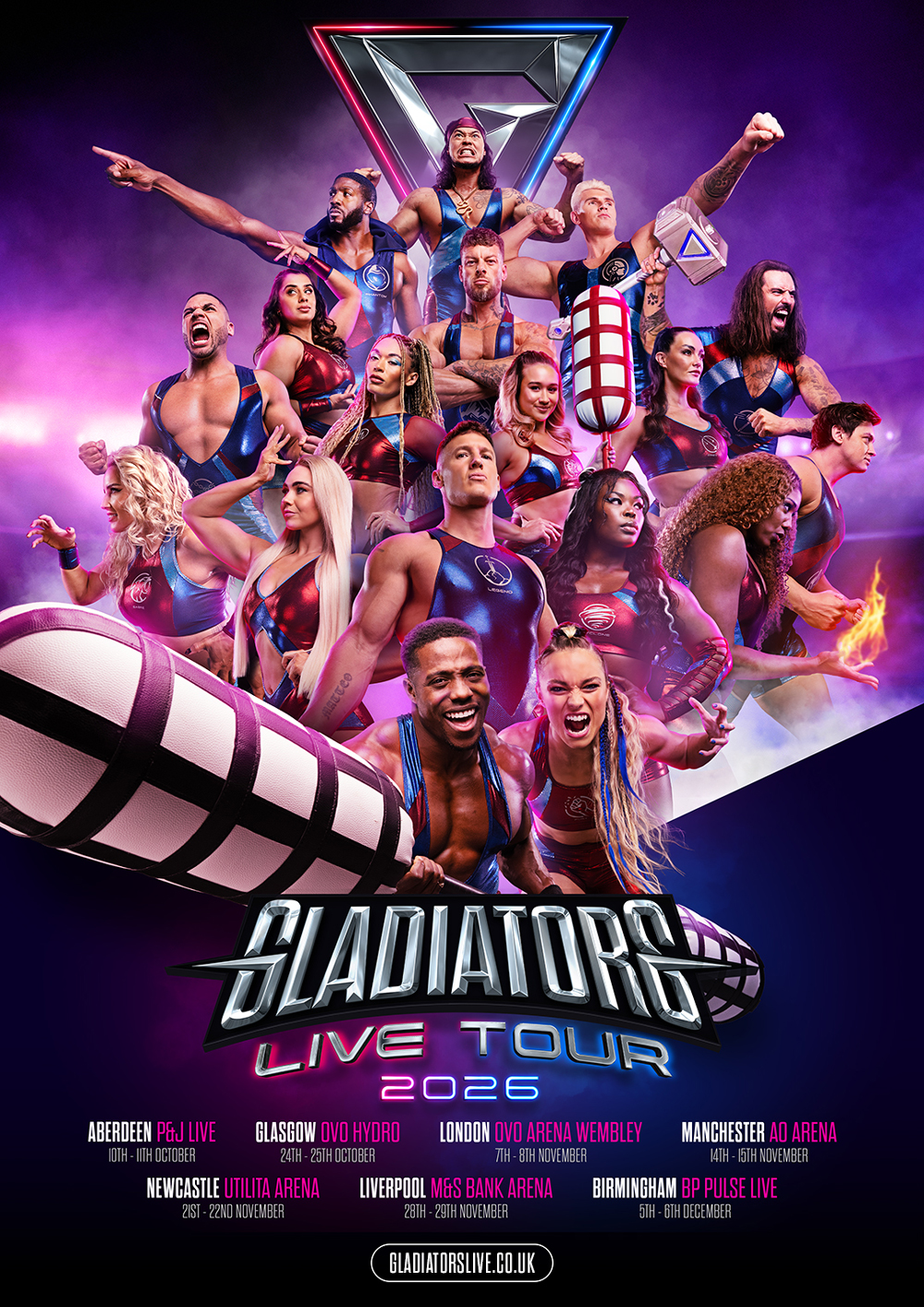 Gladiators Live Tour 2026 Poster